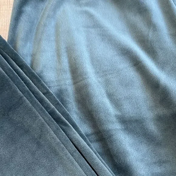 Alfani Intimates Women"s Velvet Drawstring Dark Teal Sweatpants, size Small - Picture 12 of 12